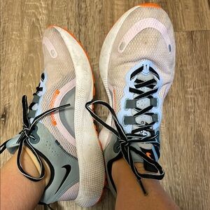 Nike Lilac and Orange Athletic Sneakers